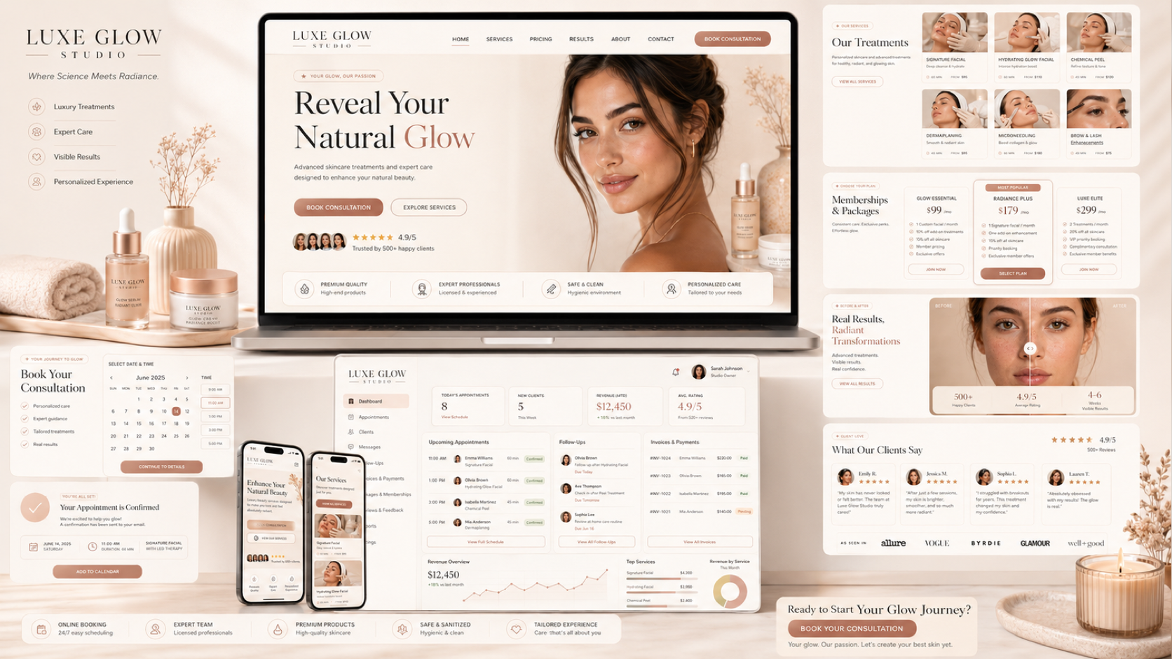Beauty and wellness demo thumbnail preview