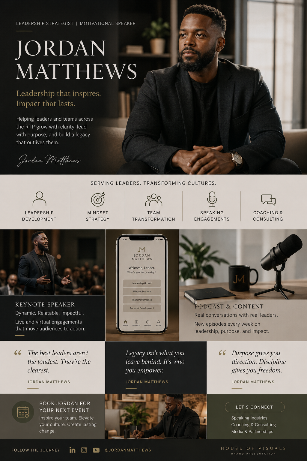 Speaker and personal brand content example