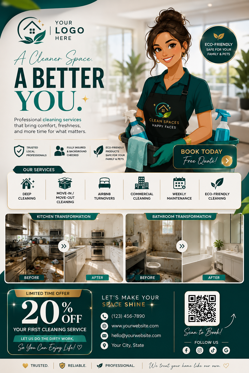 Local service social graphic mockup